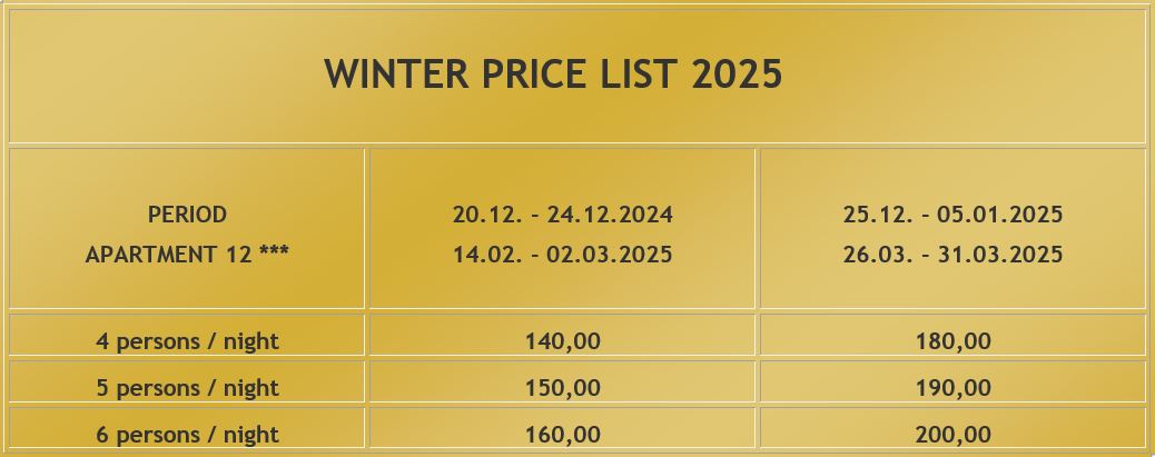 Winter Price List EN 2